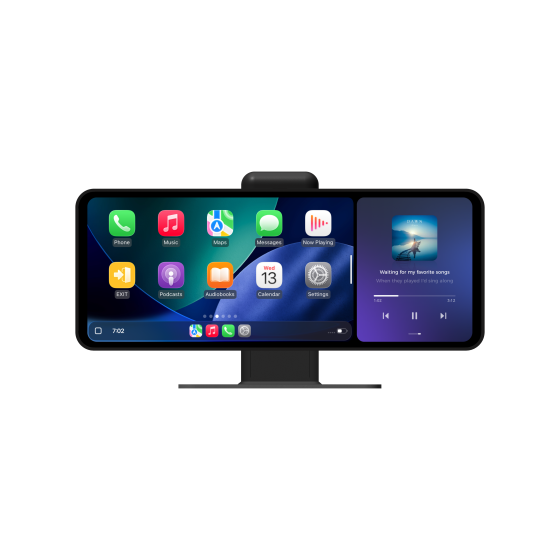 KALOS PAD Wireless Carplay Screen for Car, 10.26" Carplay & Android Auto Car Stereo, with 1080p Backup Camera, BOE LCD/Mirror Link/Gesture Control/POP Island